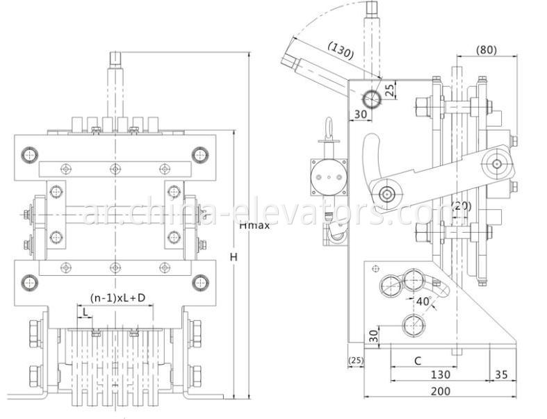 Elevator Rope Gripper Manual Reset